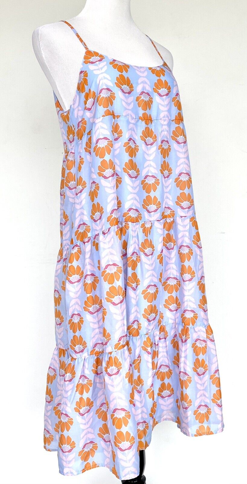 J Marie The Violet Tiered Midi Dress size S Retail $118 Price $66 NWT