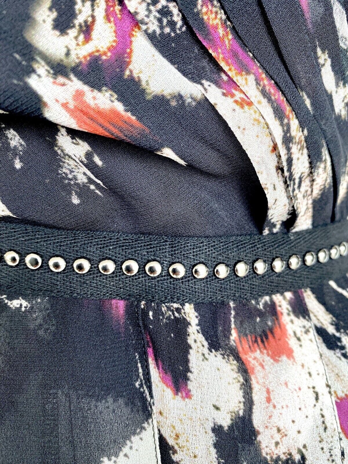 Allsaints Lizia Wing Chiffon Dress NWT Size 2 Retail $398 Price $165