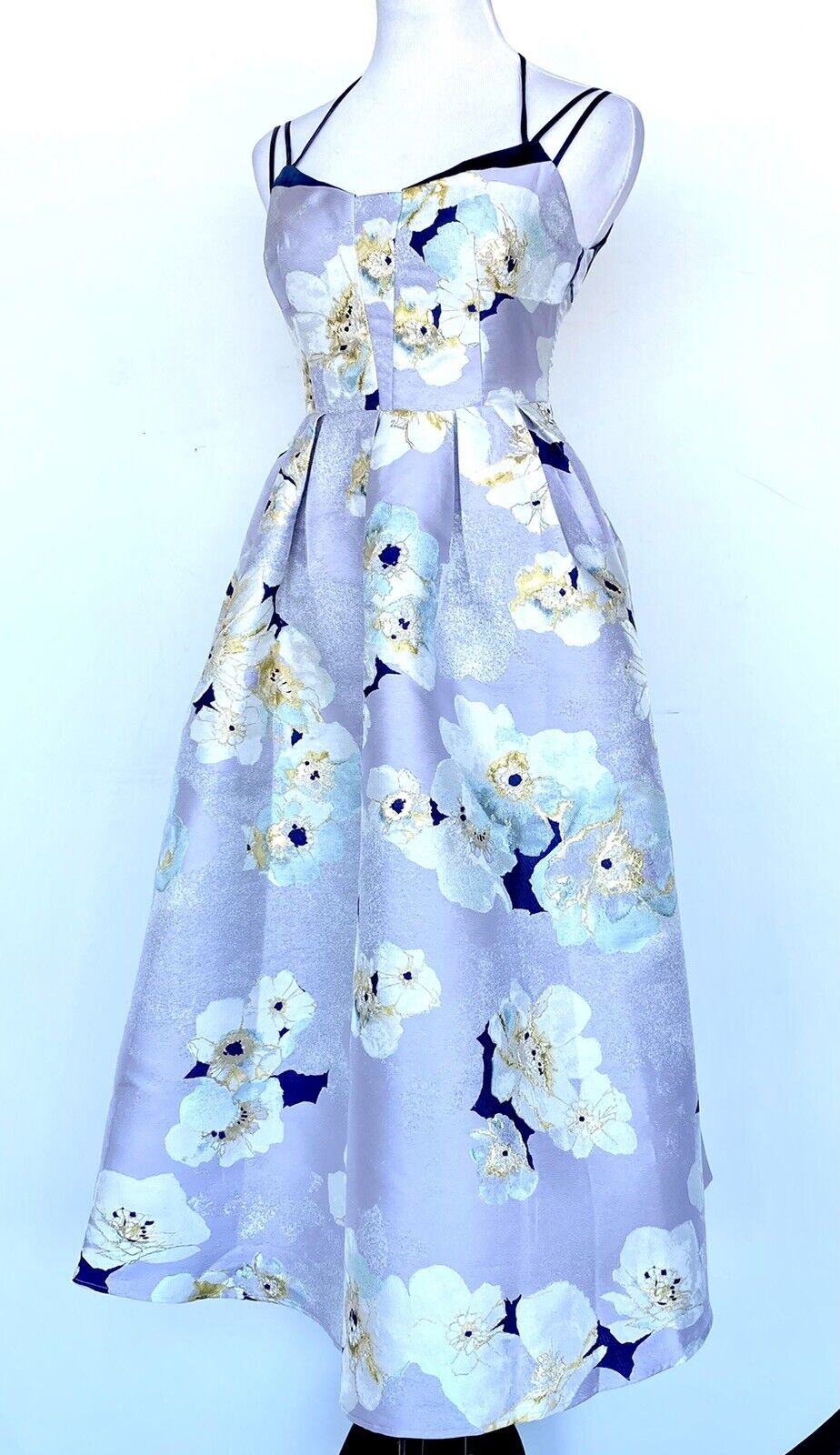 Karen Millen jacquard midi Prom cocktail dress US 2 Retail $308 Price $169