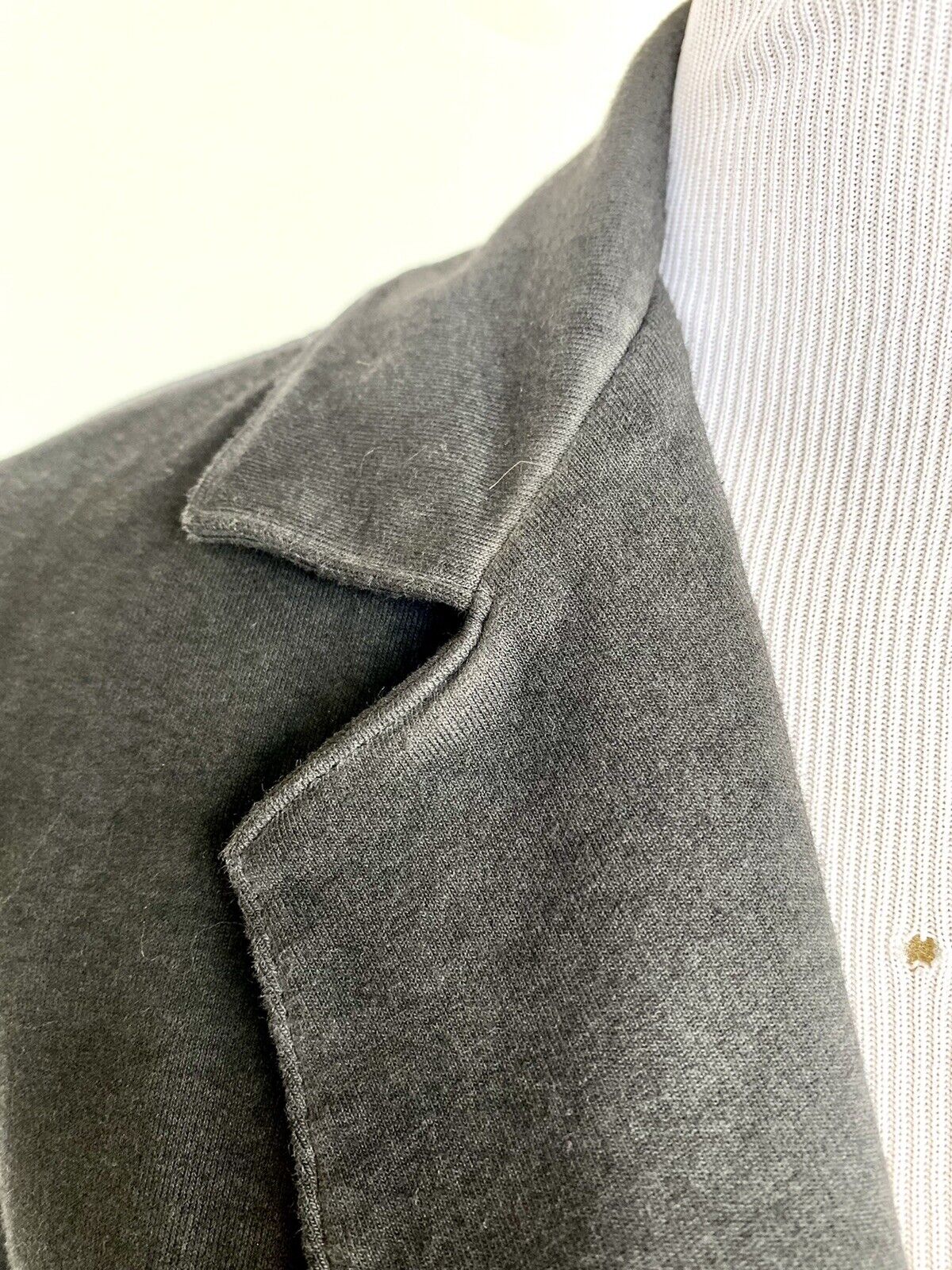 Nic + Zoe Graphite Open Front Blazer Jacket Distressed XS Retail $148 Price $48