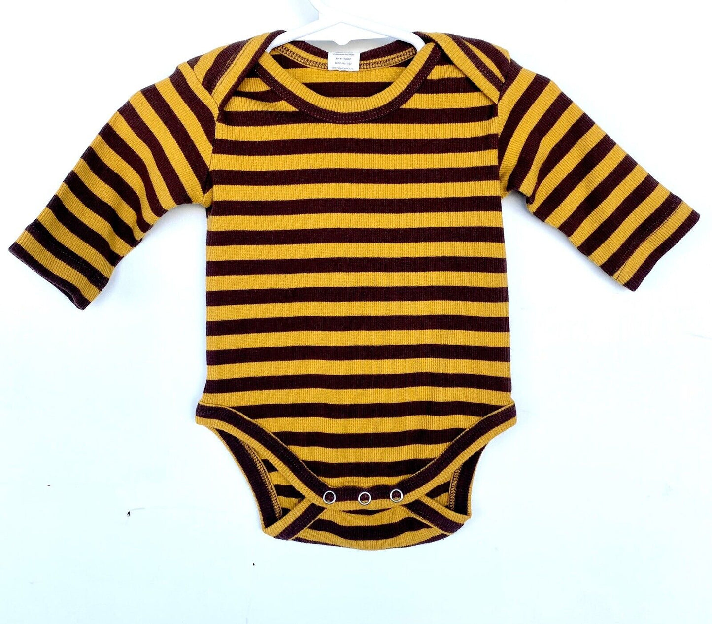 Kate Quinn Organic Cotton Bodysuit LS Striped Retail $24 Price $18 3-6 M