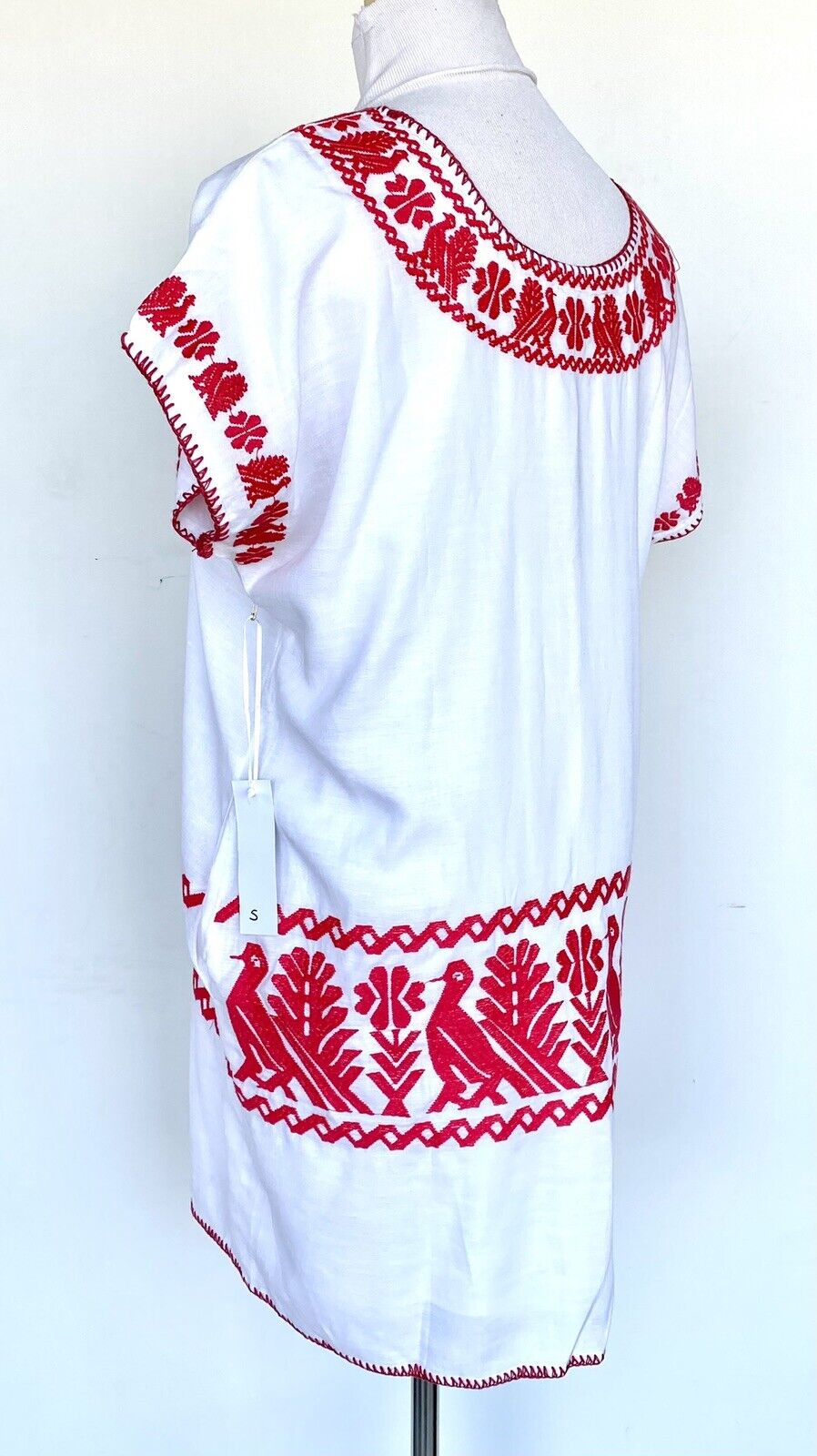 NWT J Marie embroidered Irene Dress size Small Retail $92 Price $69 Linen Mix