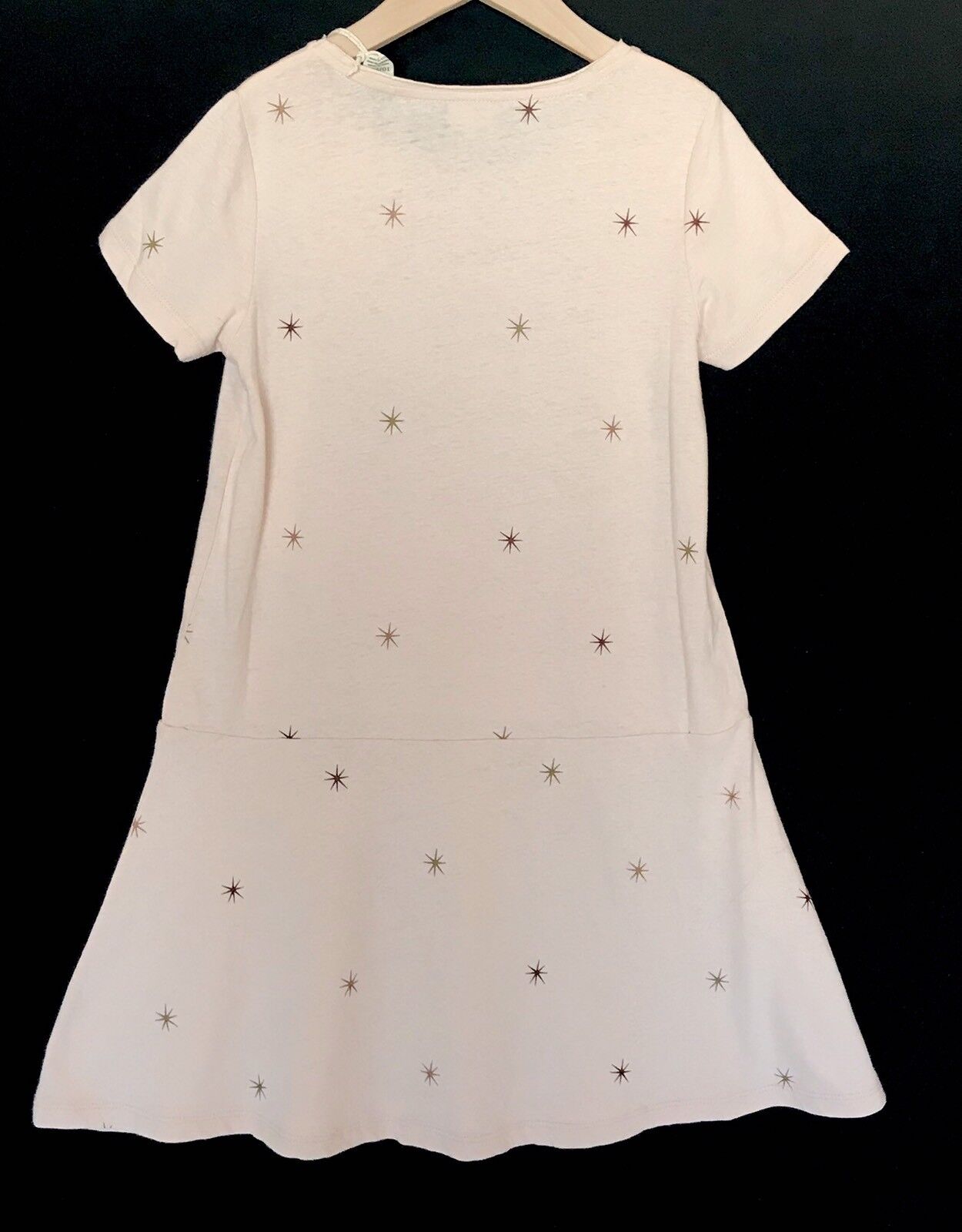 Scotch R'Belle Pink Star Linen & Cotton Dress. NWT Age 10 Retail $72 Price $39