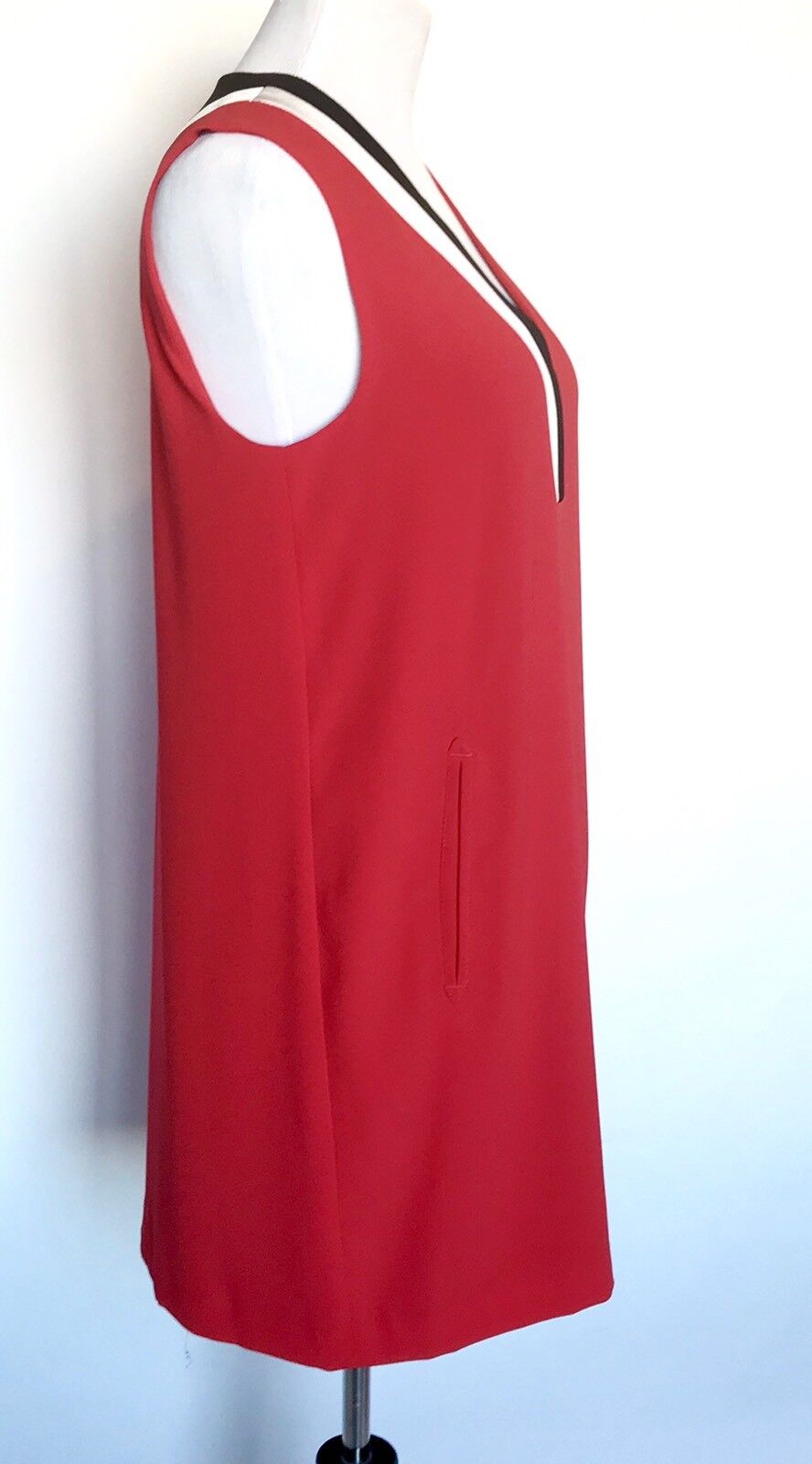 Rag And Bone Red Lodwick Shift Dress. Size 6 Retail $550 Price $175 NWT