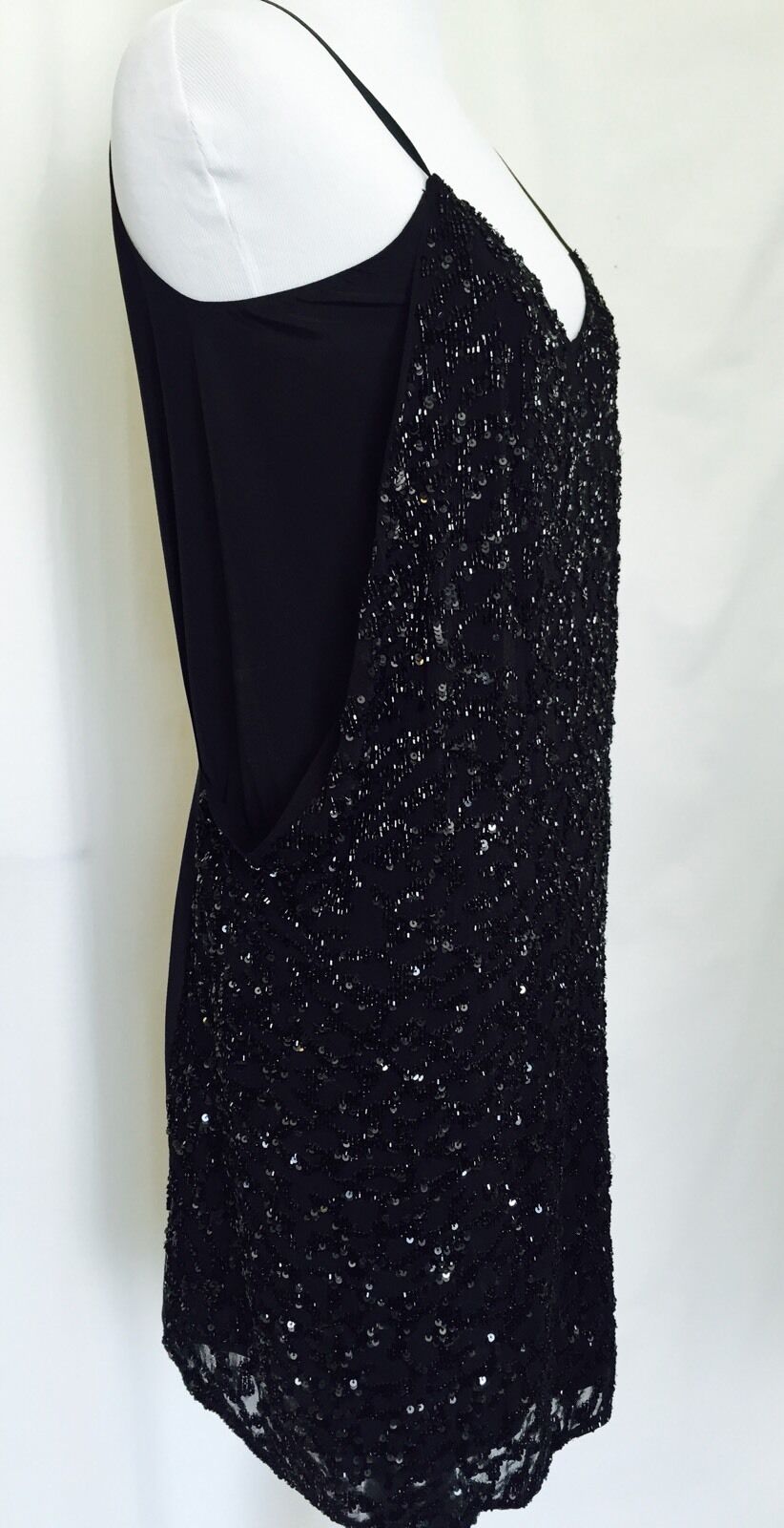 AllSaints Sequin Formal Prom  Dress. NWT Black. Retails $360 Size 2