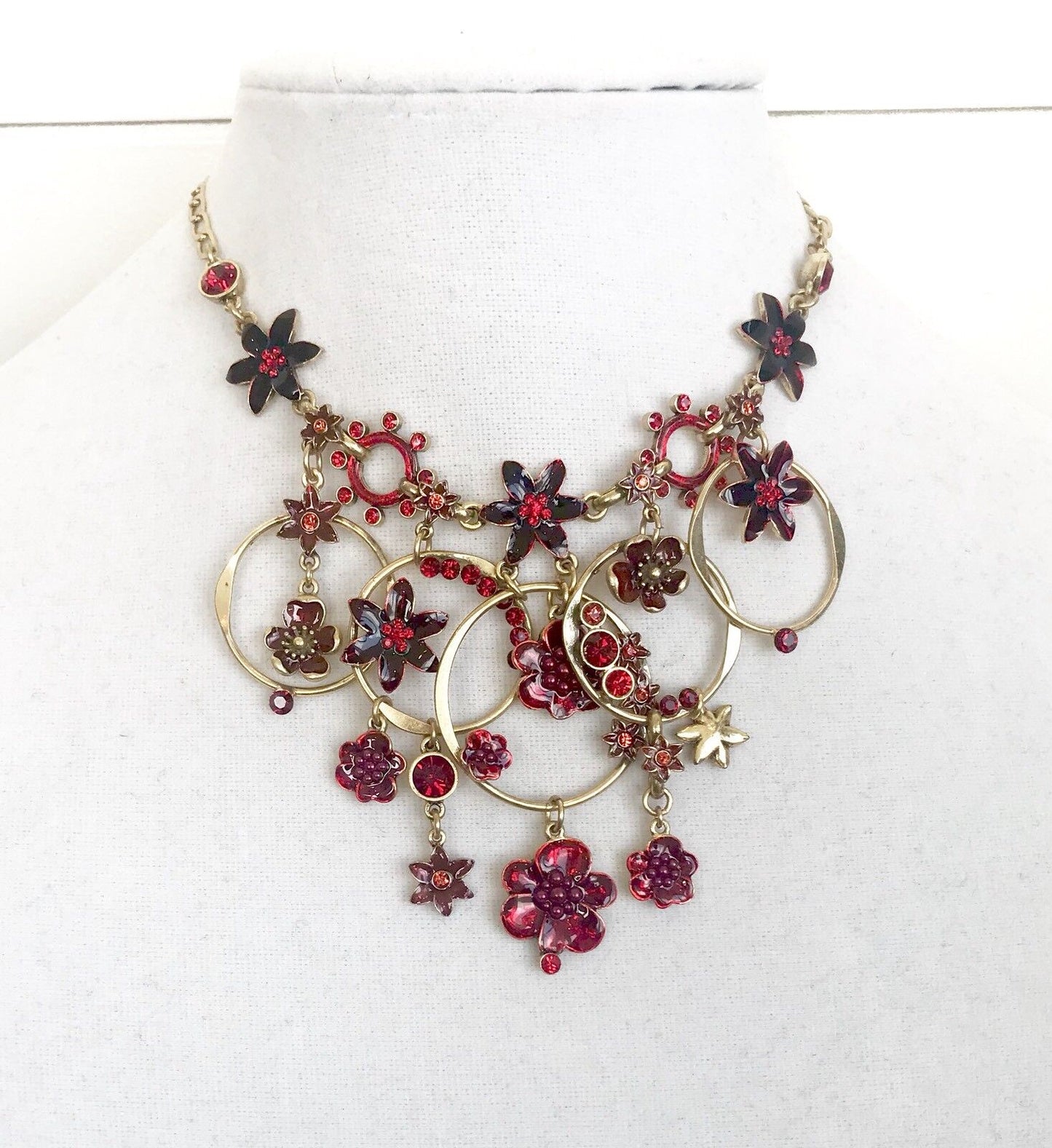 Pilgrim Genuine Swarovski Crystal And Enamel Necklace. NWT Price $29 Retail $100