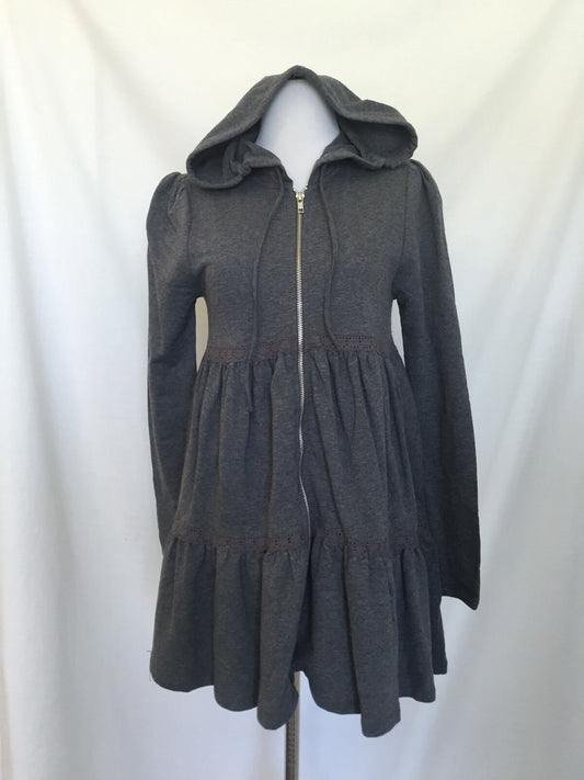 Romeo And Juliet Couture Gray Hoodied Jacket. NWT Retails $220 Price $68 XS