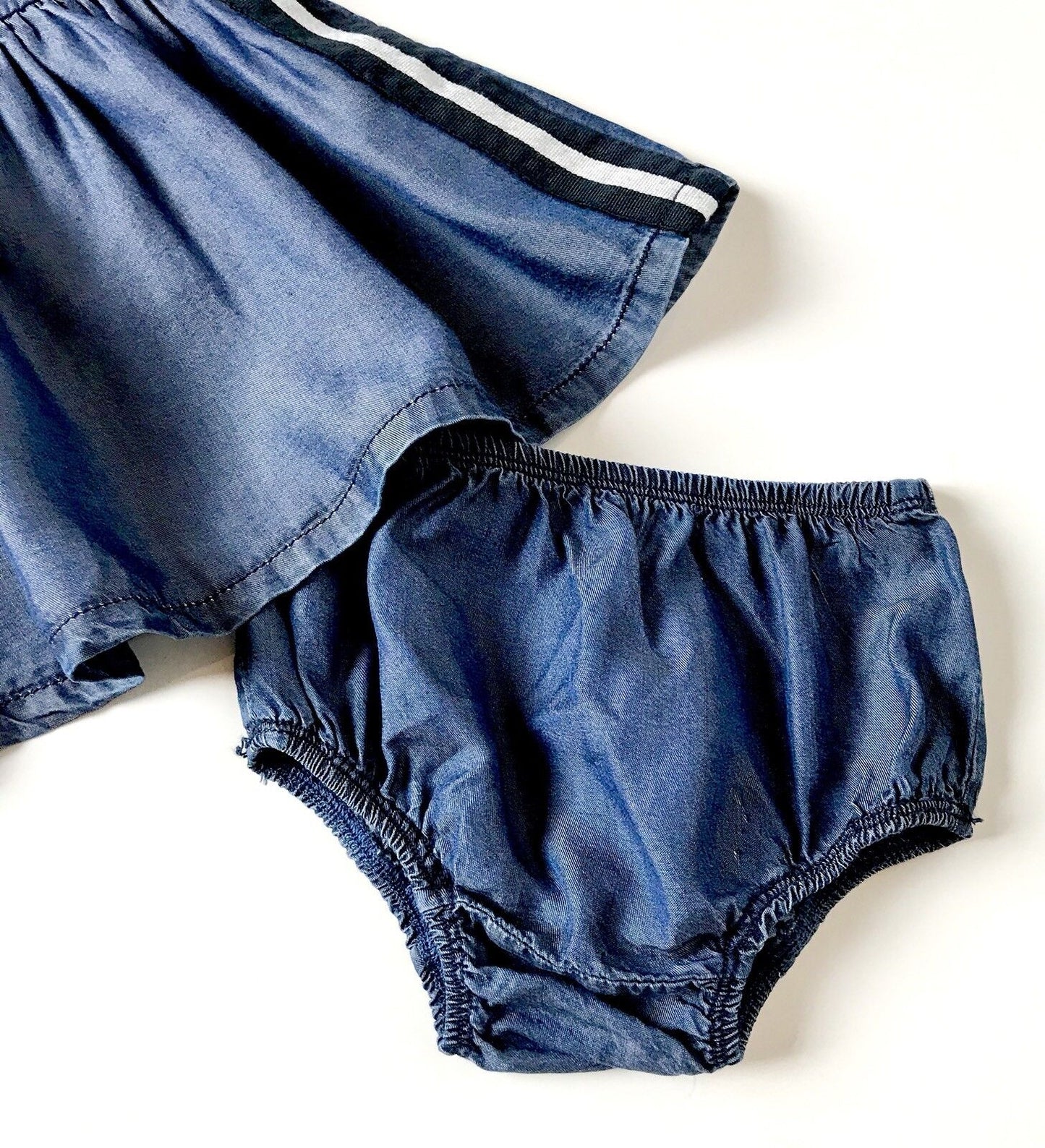 Splendid Soft Tencel Denim Dress & Panties. Retail $40 Price $26 NWT 12-18 Month