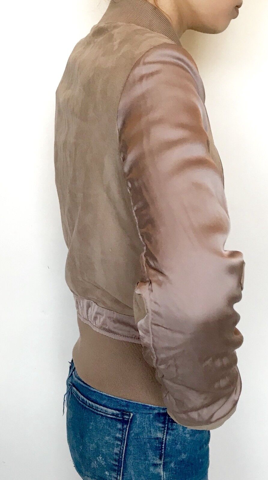 AllSaints Craddock Suede & Leather Jacket NWT Retail $530 Price $272 Size 0