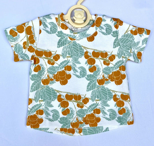 Kate Quinn 100% Organic Cotton Soft Persimmon Tee Retail $30 Price $20 3-6 M