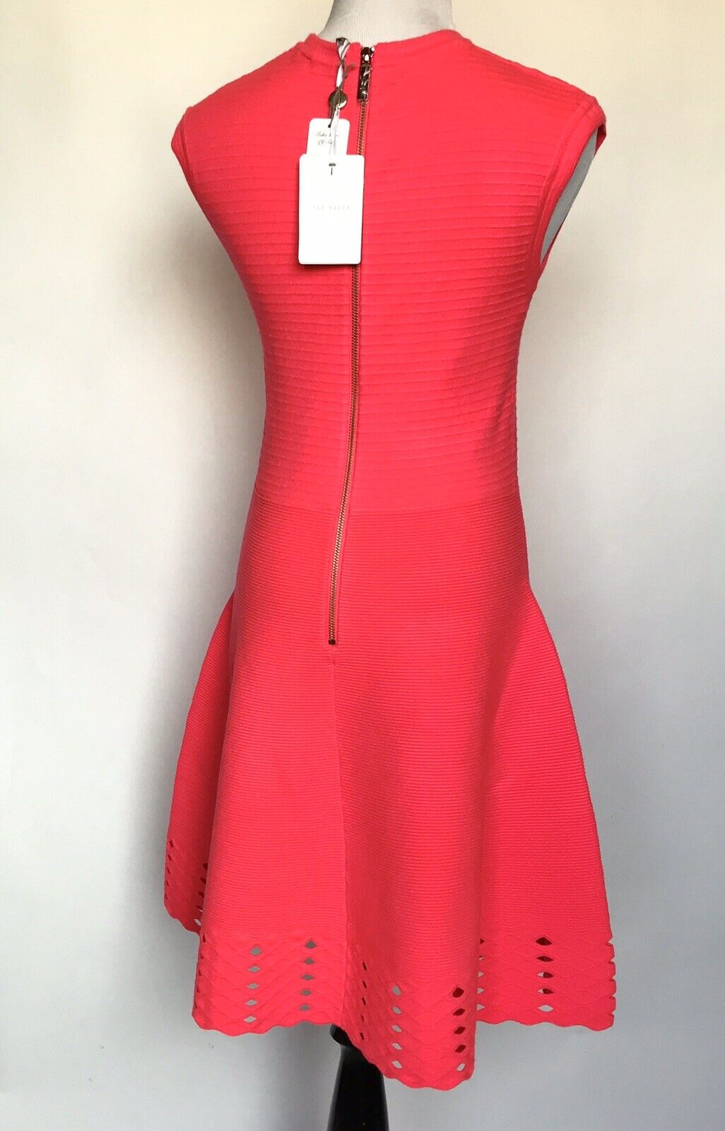 Ted Baker Zaralie Jacquard Panel Skater Dress 3(US 8) Retail $279 Price $132 NWT