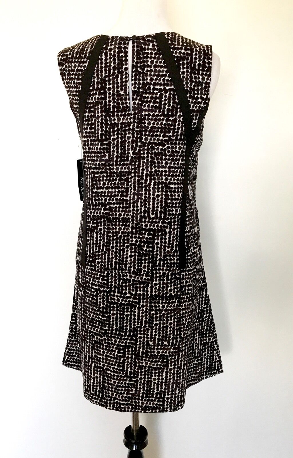 Nic + Zoe Black Dots Direction Dress. NWT Size S Retail $168 Price $48