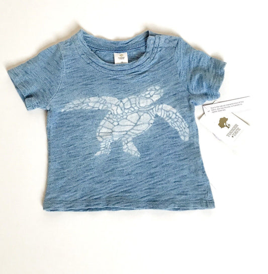 Tucker Tate Blue Sea Turtle Soft Cotton T-Shirt NWT Retail $25 Price $14.98 3M