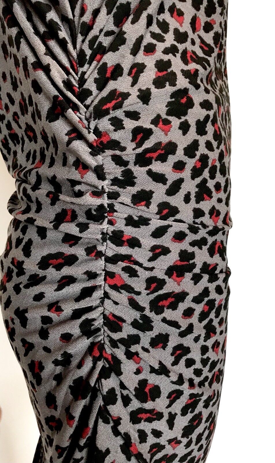 Leith Grey Animal Print Stretch Dress. NWT Size L Retail $59 Price $35.40