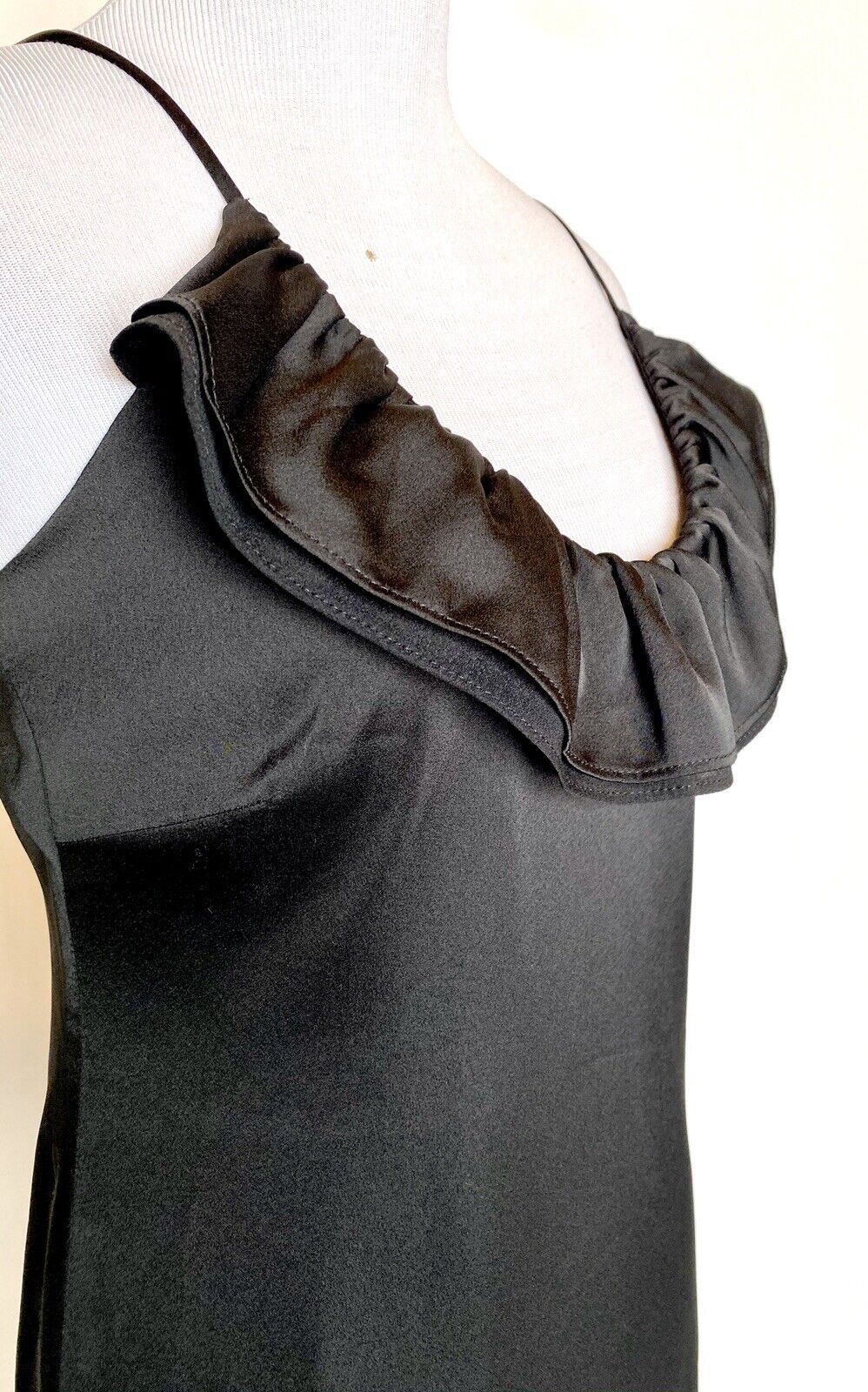 BCBG Generation Black Ruffle Cocktail Dress Retail $98 Price $35 Size 0 NWT