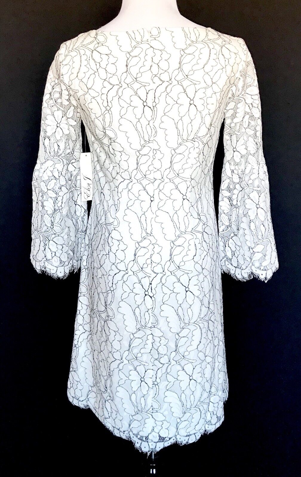 Eliza J  White Bell Sleeve Lace Dress NWT Retails $158 Price $69 Size 6