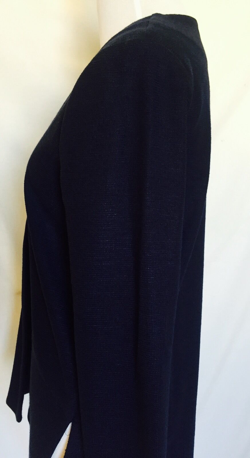 TAVI Navy Blue Open Formal Or Casual Jacket Woven Fabric NWOT SIZE S. $26