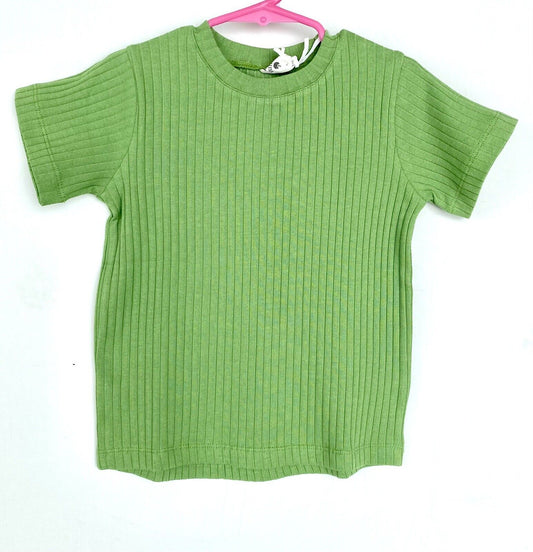 Kate Quinn Organic Cotton Crew Neck Top Retail $36 Price $26 4T Parakeet Green
