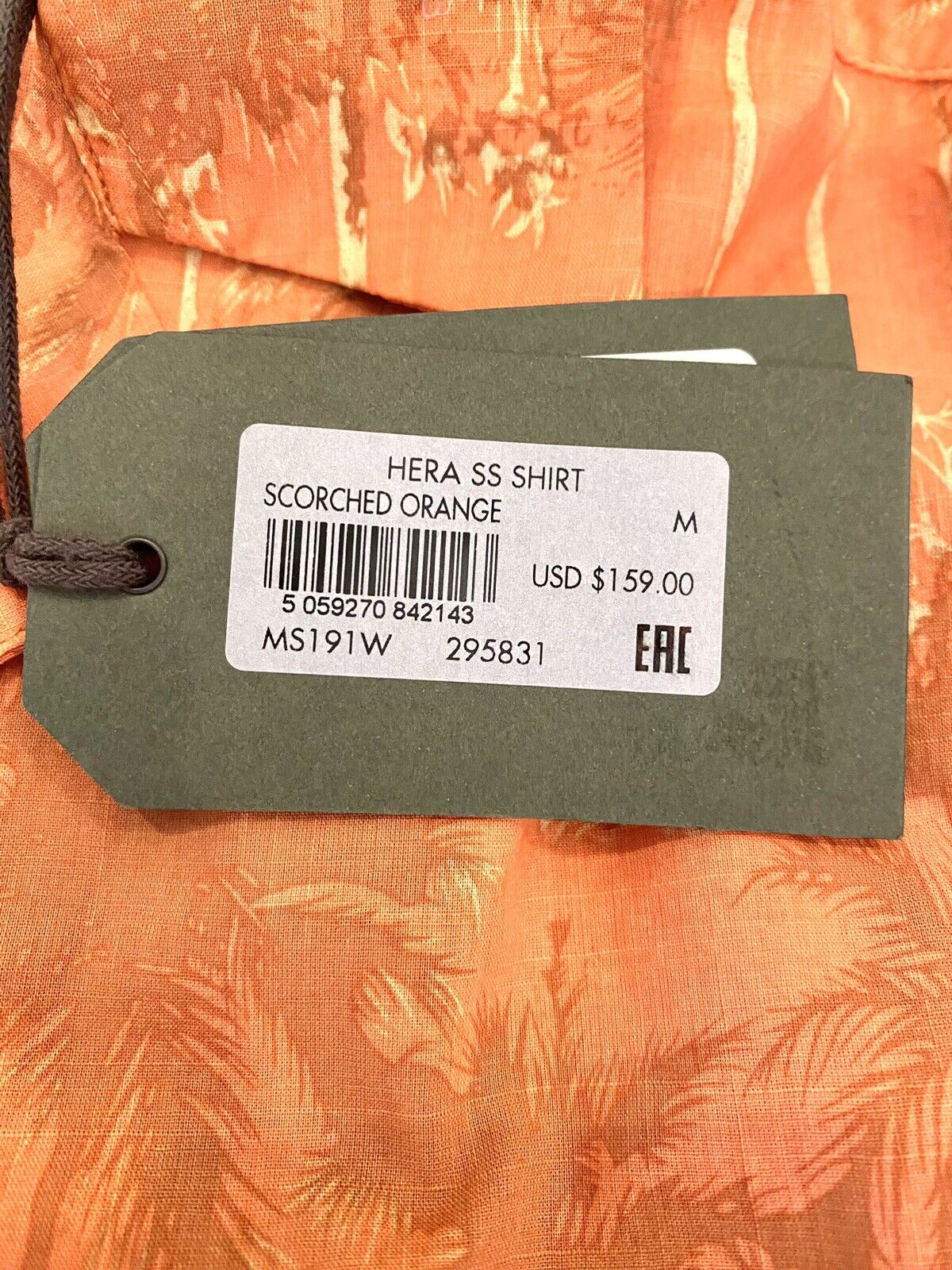 AllSaints Hera Short Sleeve scorched shirt Retail $159 Price $85 All Saints M