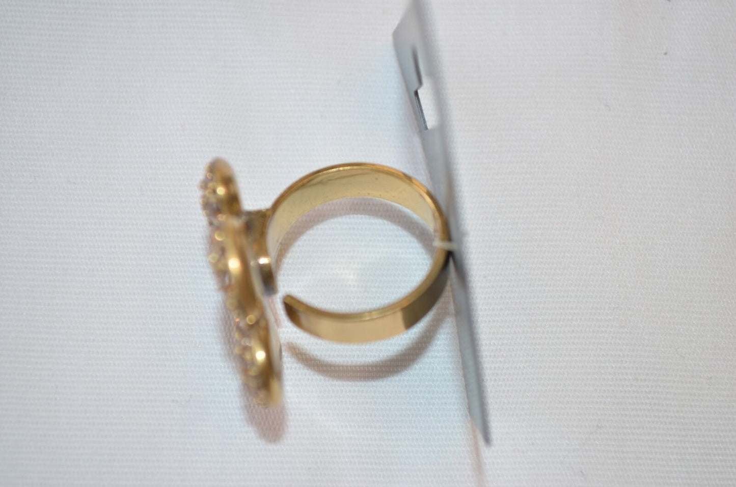Pilgrim Danish Design adjustable ring Swarovski crystals.Beautiful quality $15