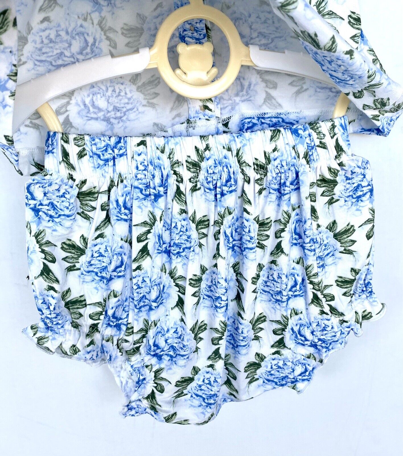 Kate Quinn Soft Bamboo Top & Bloomer Retail $56 Price $34 3-6 M Blue Peony