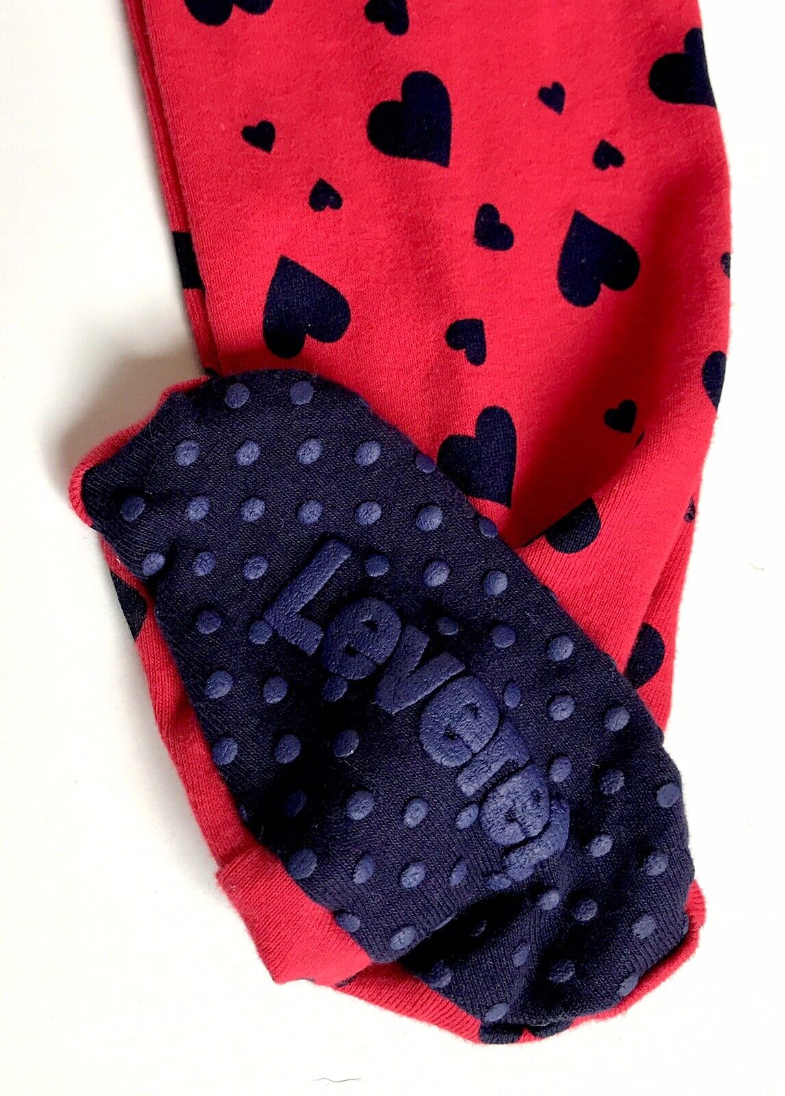 Leveret Baby Girls Red And Blue Heart Footed Sleepsuit 12-18 M Price $16 NWT