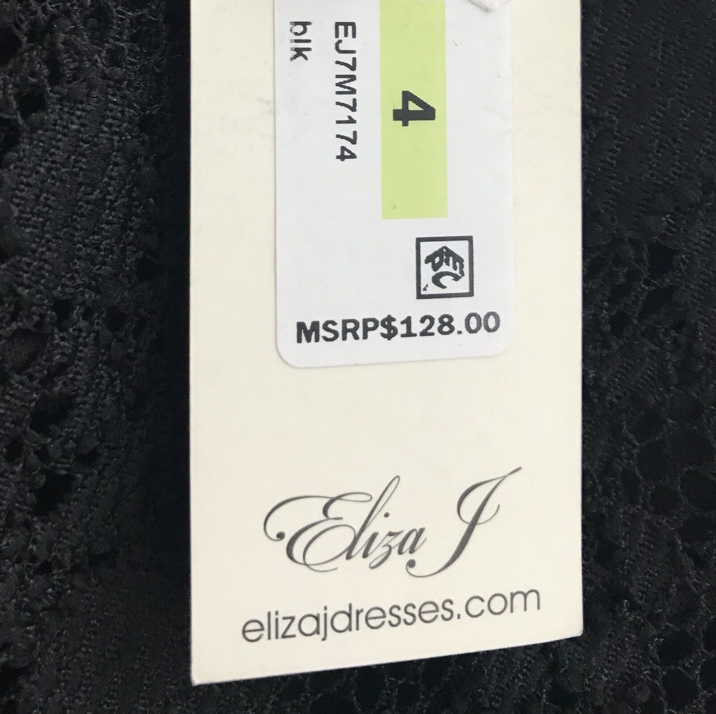 Eliza J  Black Lace Dress NWT Retails $128 Price $68 Size 4