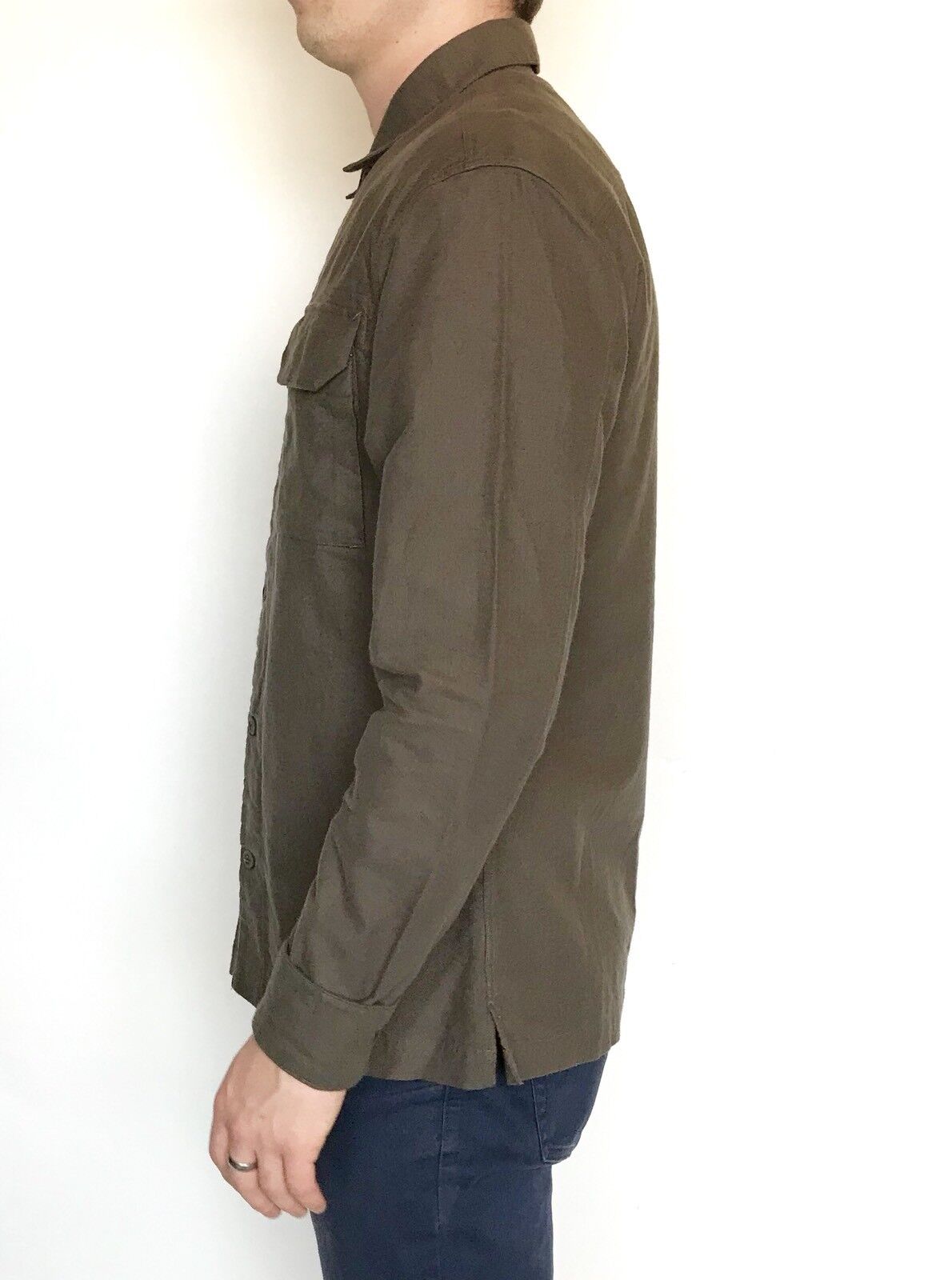 AllSaints Guerra LS Shirt  Khaki Retail $165 NWT Price $76 All Saints Size XS