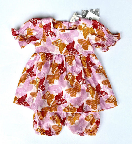 Kate Quinn Organic Cotton Dress & Bloomers Retail $54 Price $39 6-12 M