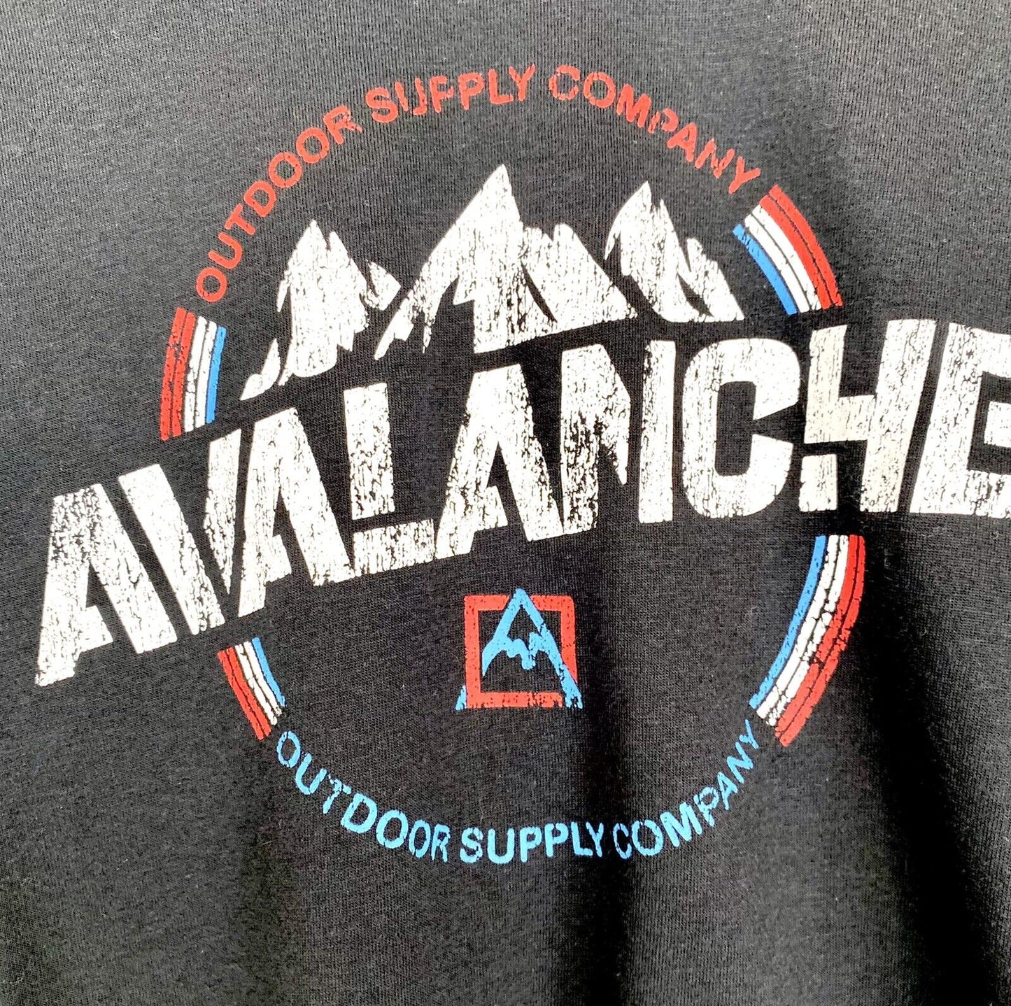Avalanche Outdoor Supply Co black Tee Price $35 Size Large