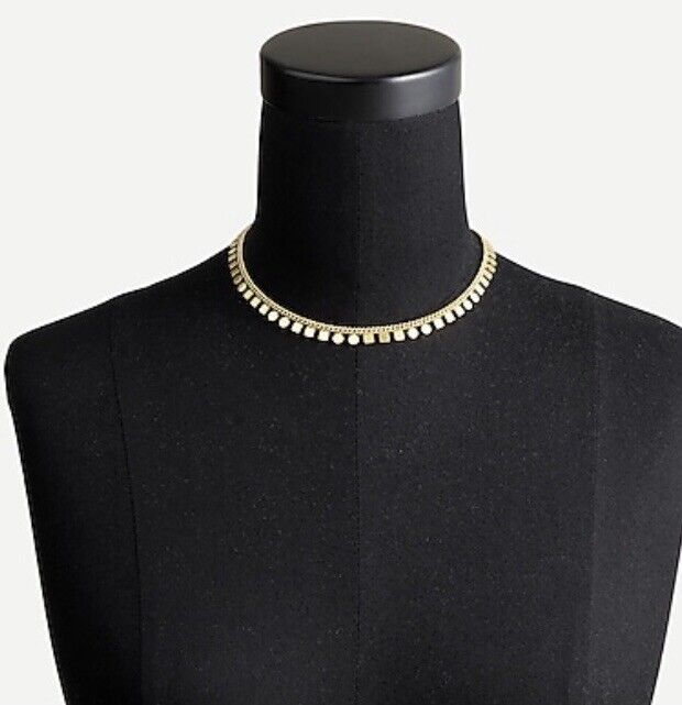 J Crew Circle Square Charm Necklace Retails $32.50 Price $25 NWT