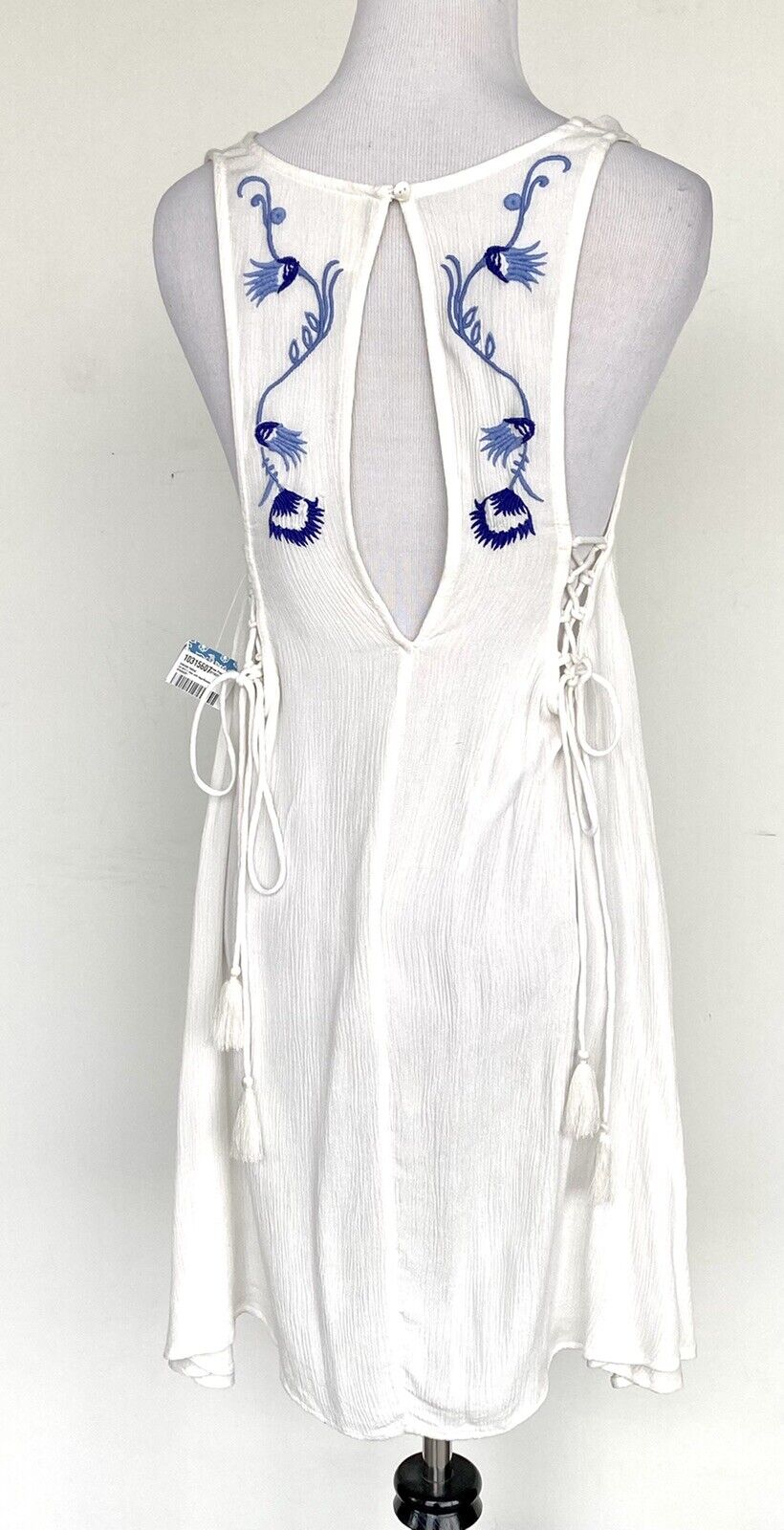 Free People Adelaide Boho Festival Dress Retail $98 Price $49 XS Lace Up