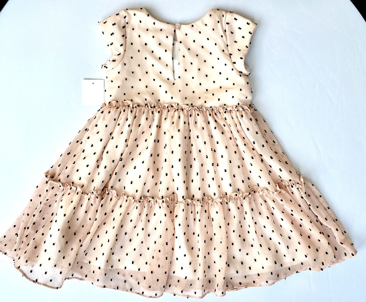 Pippa & Julie Raised Stitched Spot Chiffon Dress Retail $44 Price $$32 Age 4 NWT