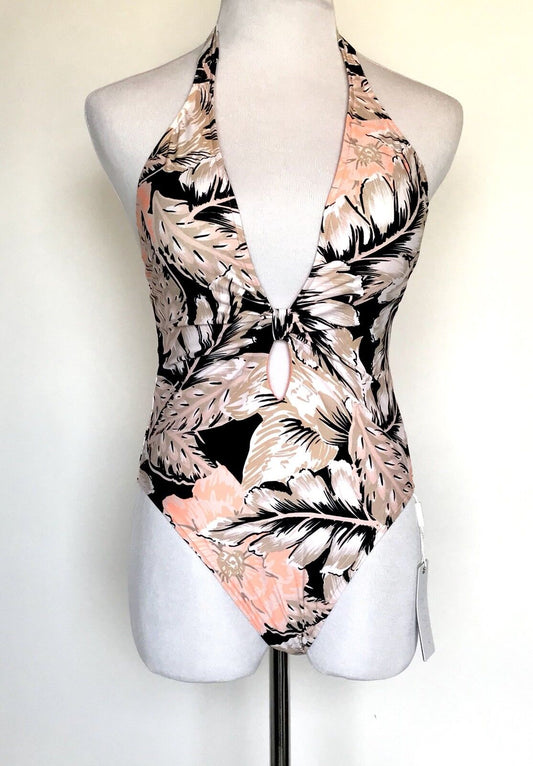 Seafolly Hothouse Floral Deep V Swimsuit NWT Retails $182 Price $68 Size 6