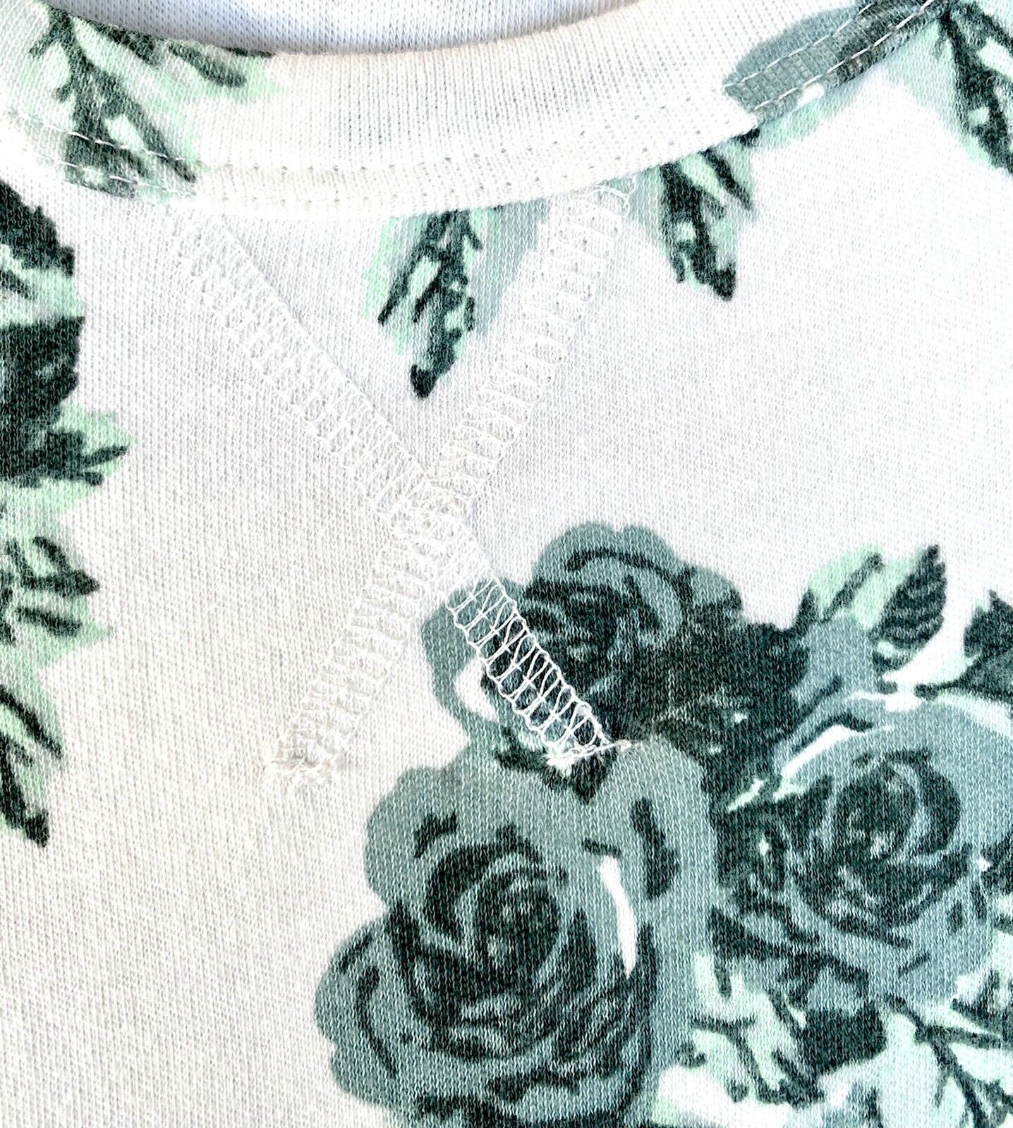 Kate Quinn Organic Cotton Crew Neck Top Price $26 12-18 M Green Rose