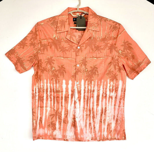 AllSaints Hera Short Sleeve scorched shirt Retail $159 Price $85 All Saints M