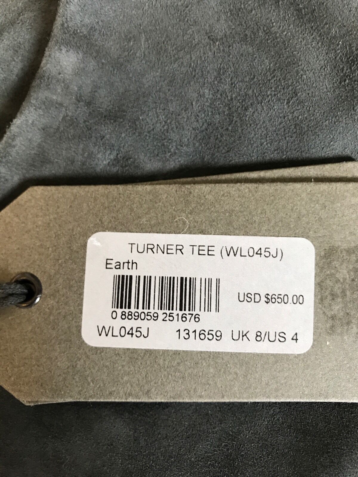 AllSaints Leather Patch Turner Tee NWT Retail $650 Price $165 Size 4 All Saints