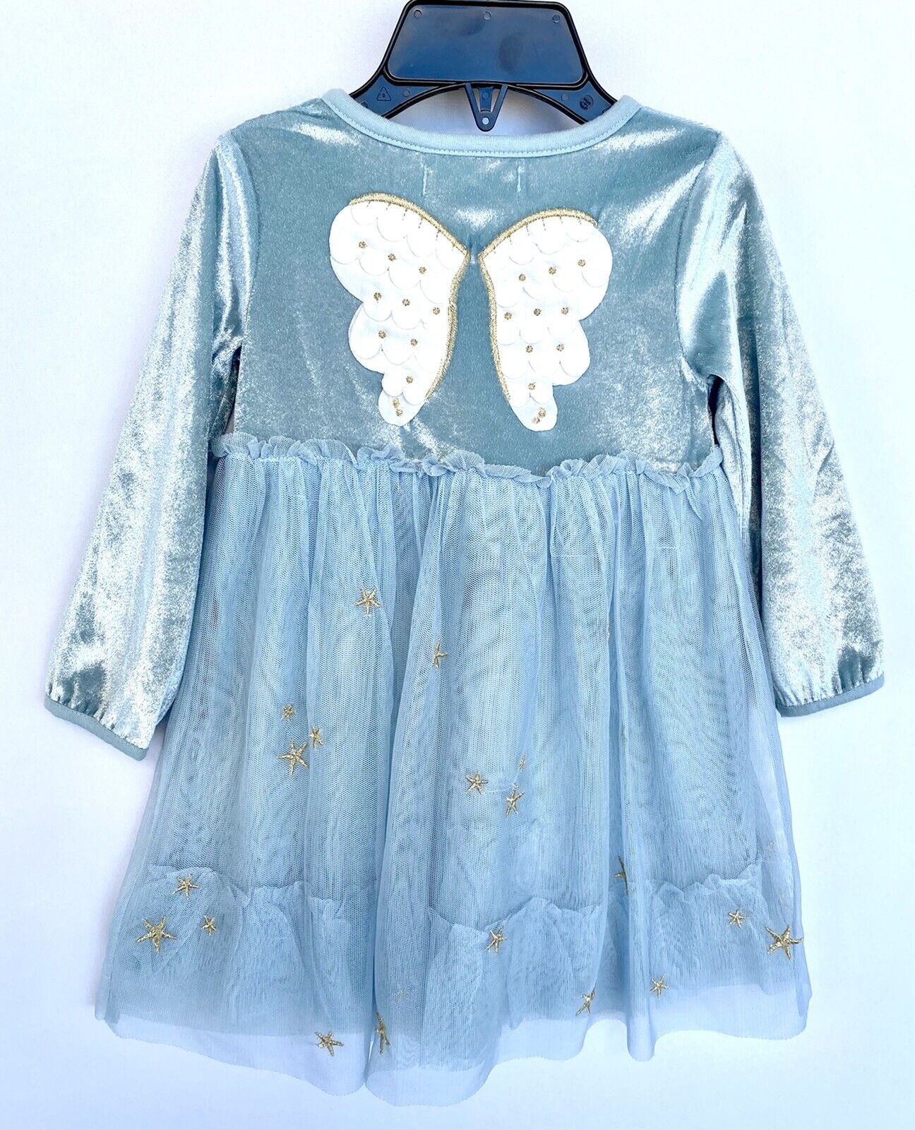 Mini Boden Fairy Wings Velvet Net Dress. 6-12 Month Retail $55 Price $32.98 NWT