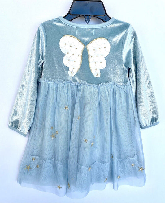 Mini Boden Fairy Wings Velvet Net Dress. 6-12 Month Retail $55 Price $32.98 NWT