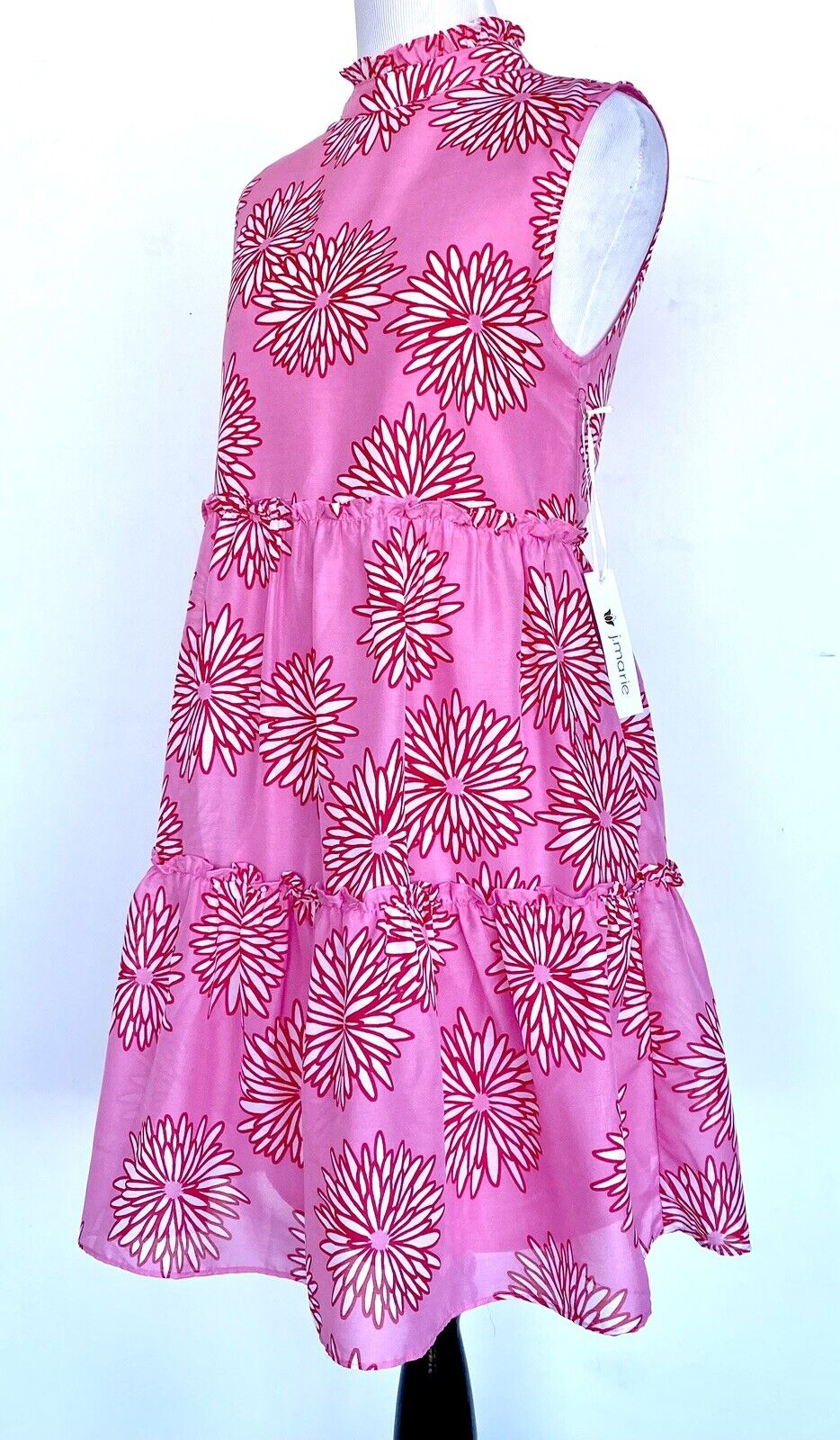 J Marie The Sienna Tiered Sleeveless Dress size M Retail $110 Price $65 NWT