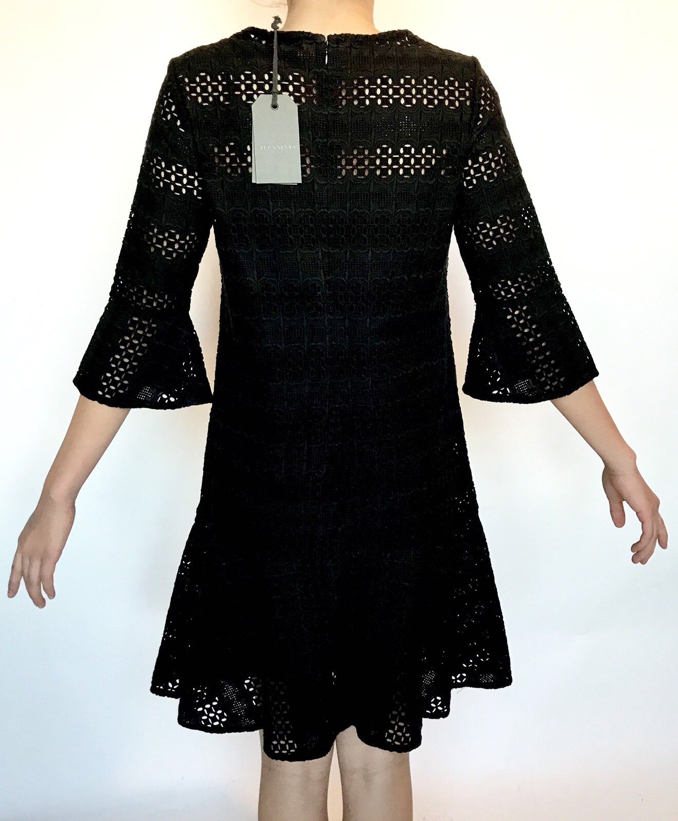 AllSaints Black Dakota Ruffle Dress. Retail $308 Price $168 NWT All Saints Sz 4
