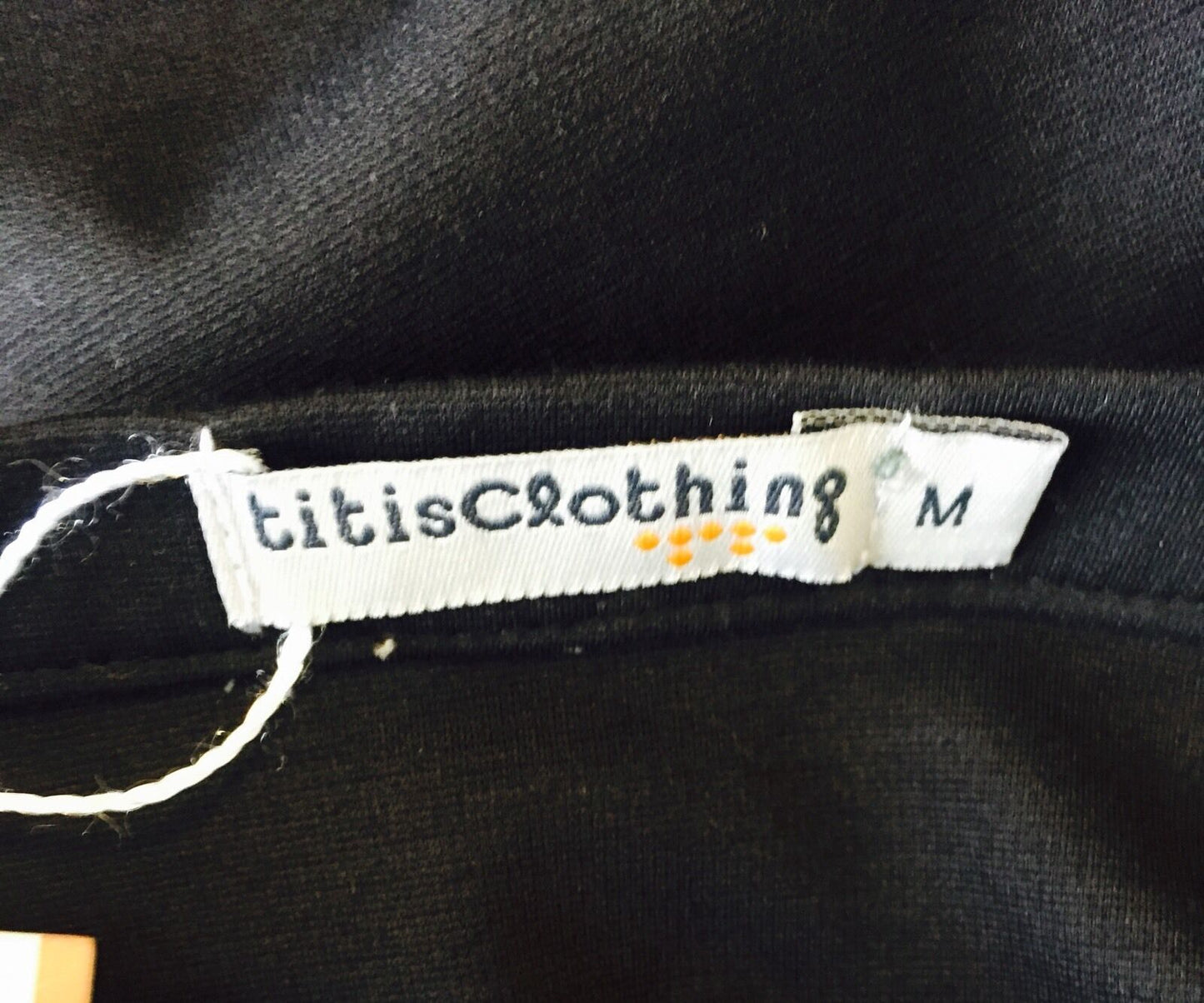 Titis Clothing Vintage Style Black  A Line Skirt Moustache Detail  Size M $19