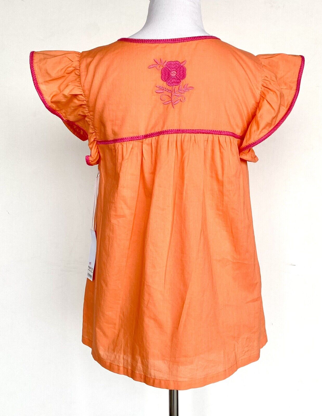 NWT J Marie embroidered Krista Top size XS Retail $106 Price $53 pink Orange
