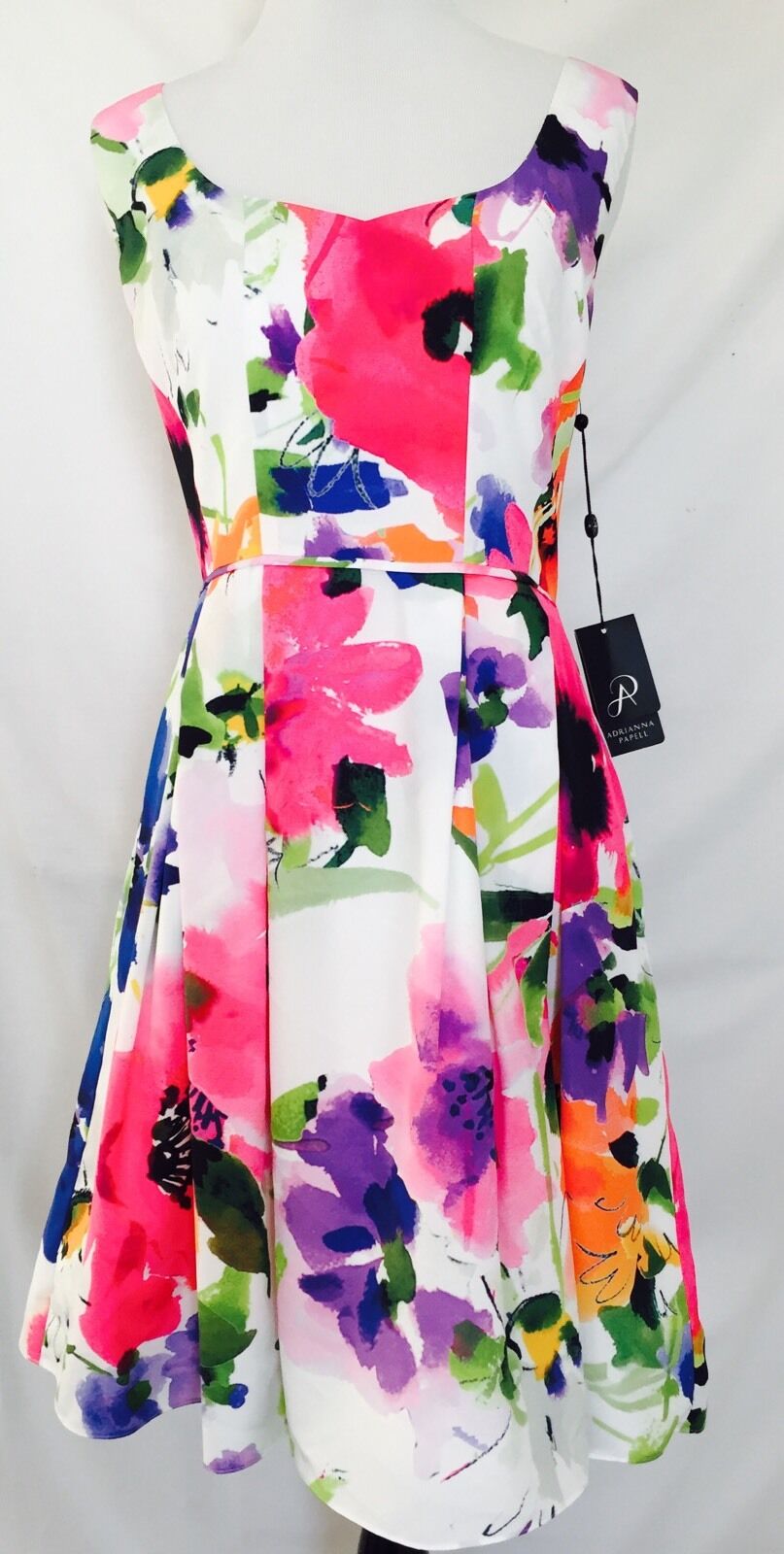 Adrianna Papell Floral Fit & Flare Dress NWT  Size 4 Retails $160 Price $72