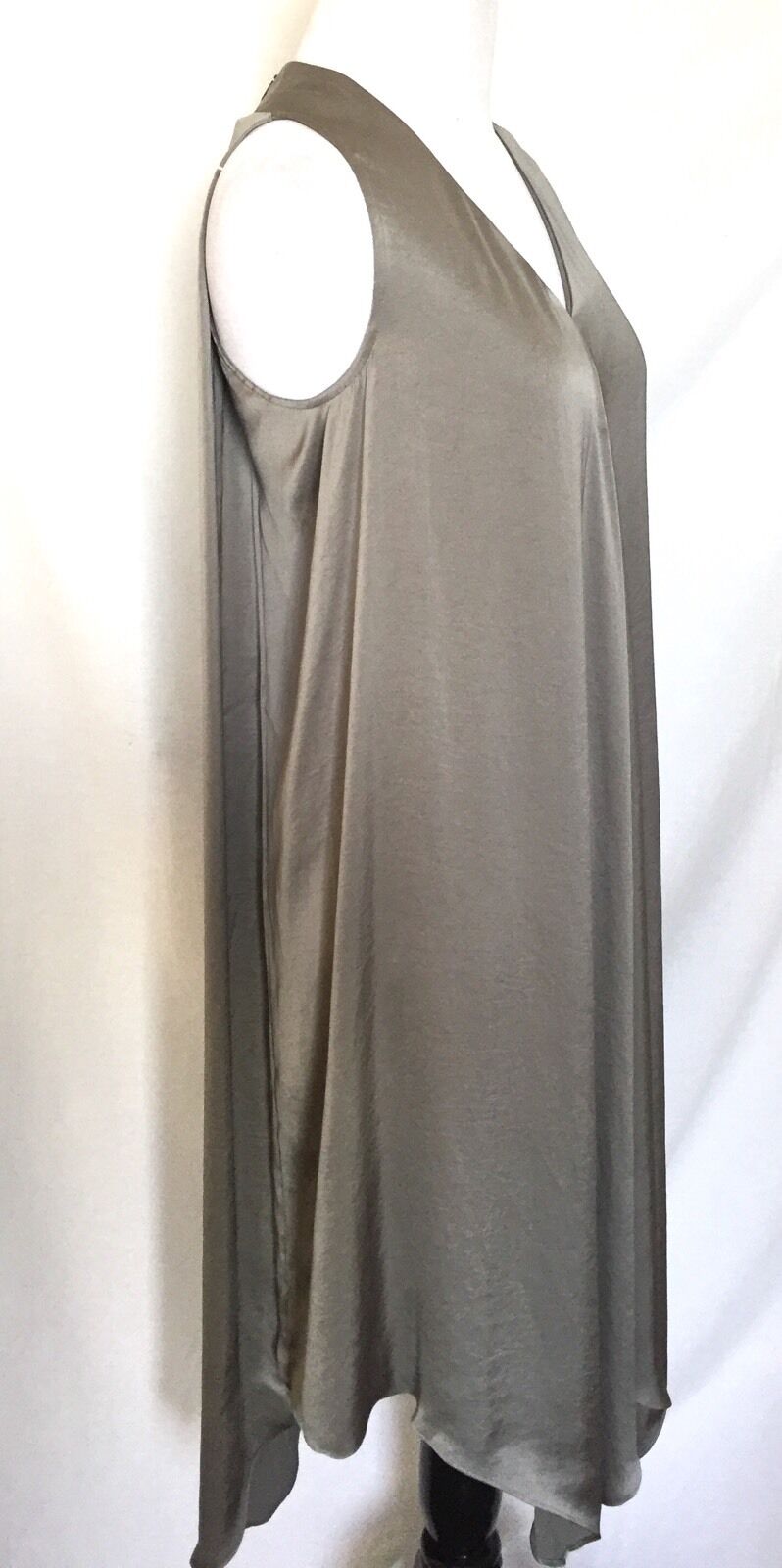 AllSaints Blaze Steel Grey Silky Dress.Retail $308 Price $125All Saints Size 0