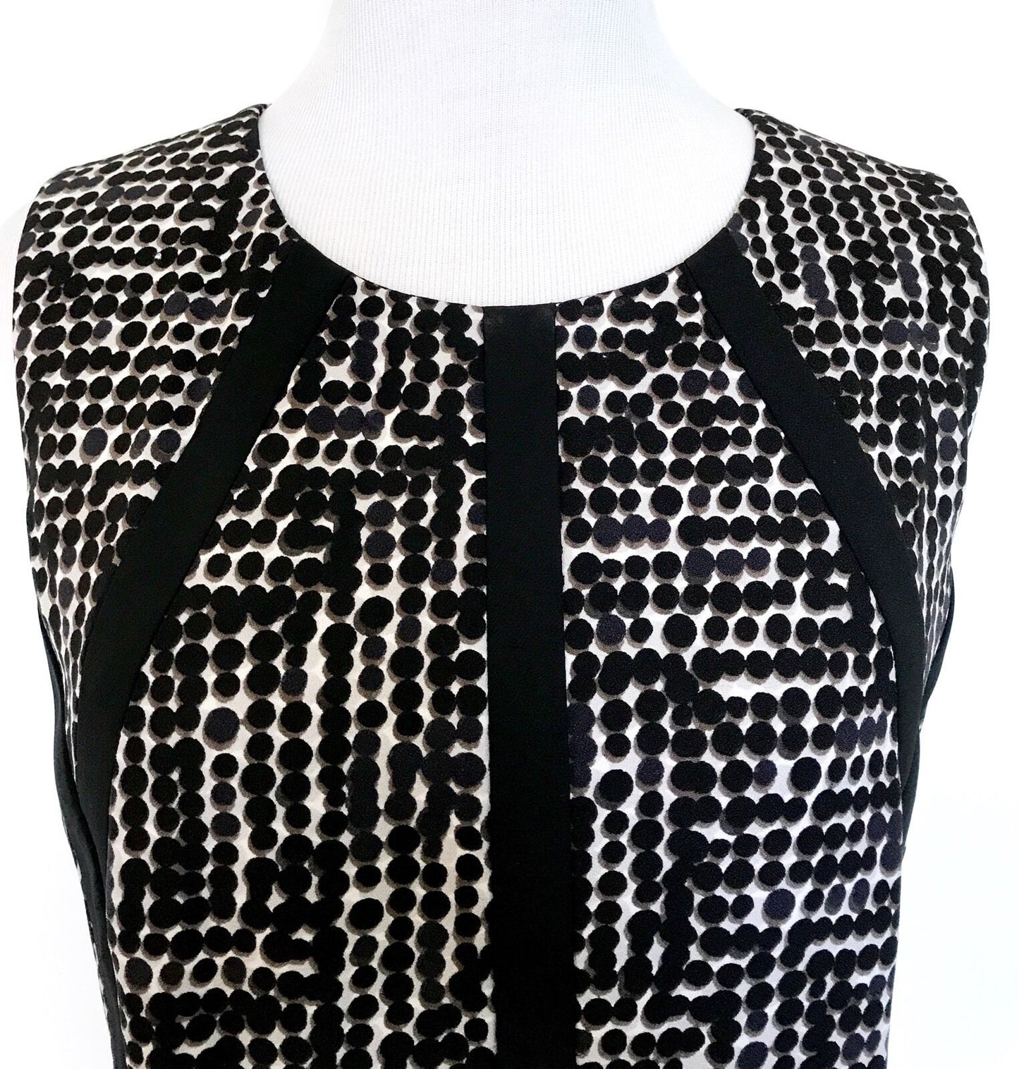 Nic + Zoe Black Dots Direction Dress. NWT Size S Retail $168 Price $48