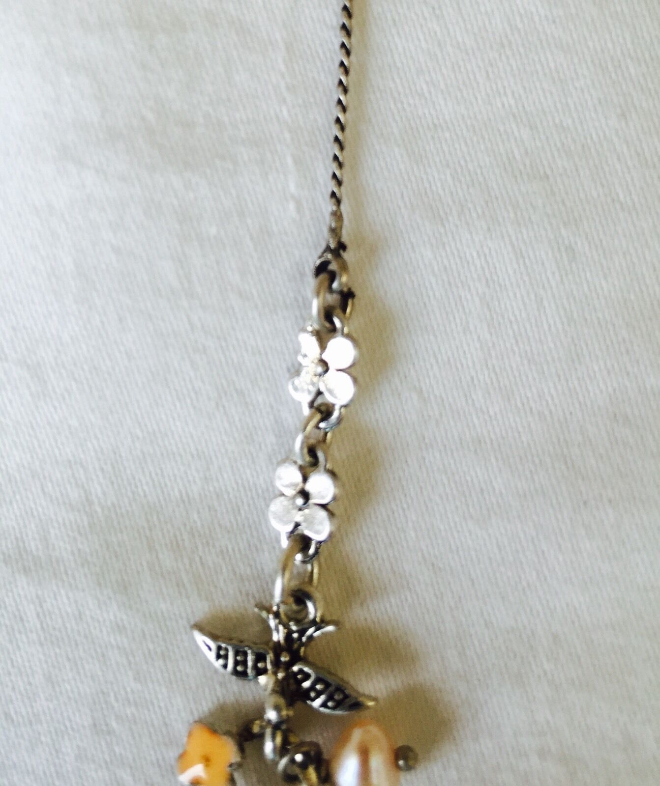 Pilgrim Genuine Swarovski Crystal And Pearl Necklace. NWT Price $15