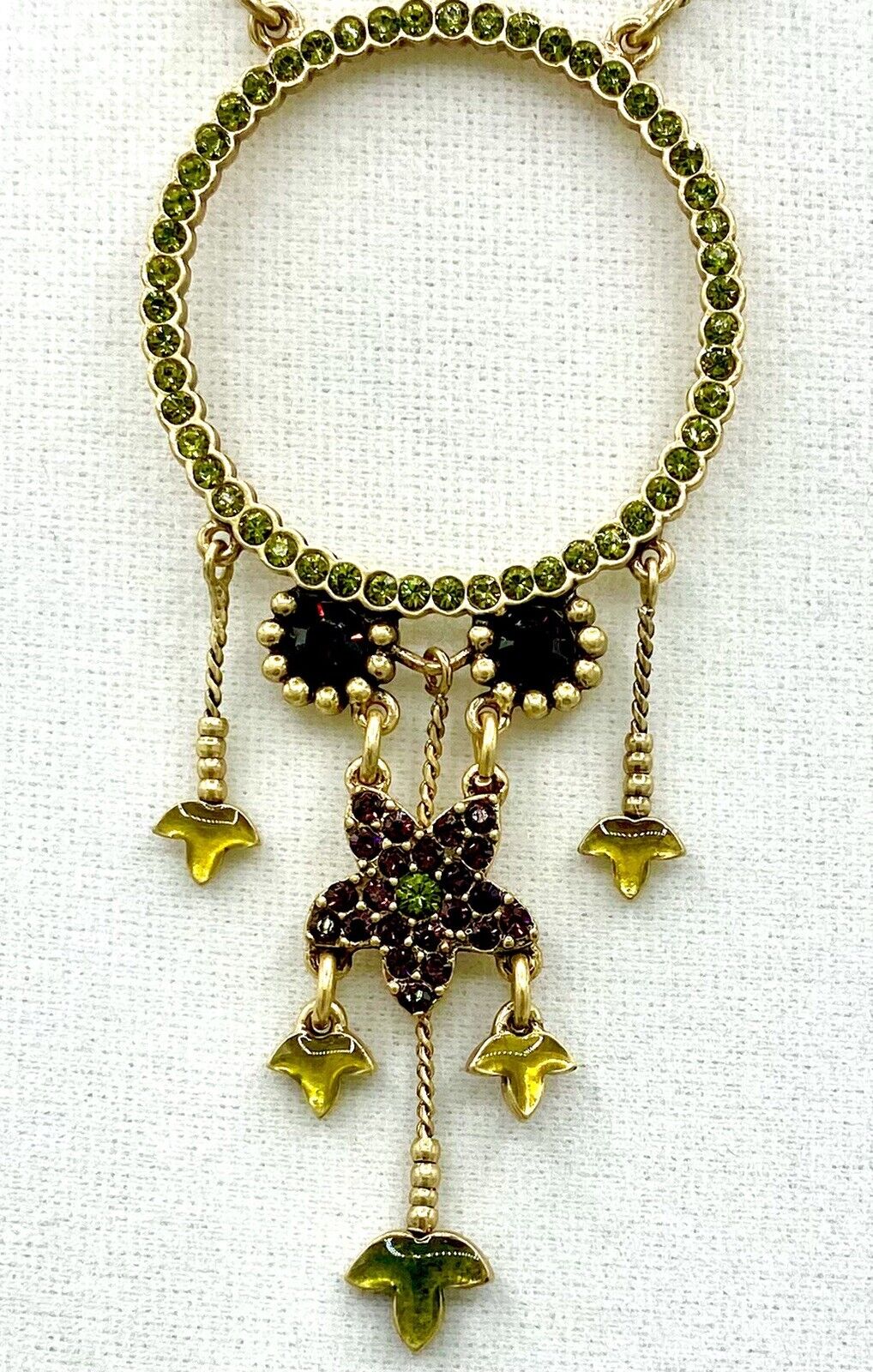 Pilgrim Jewelry Necklace Swarovski crystal 14 Ct Gold plate Price $19