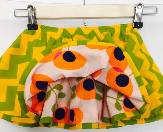 Right Bank Babies reversible circle skirt Size 2T Retails $53 Price $22