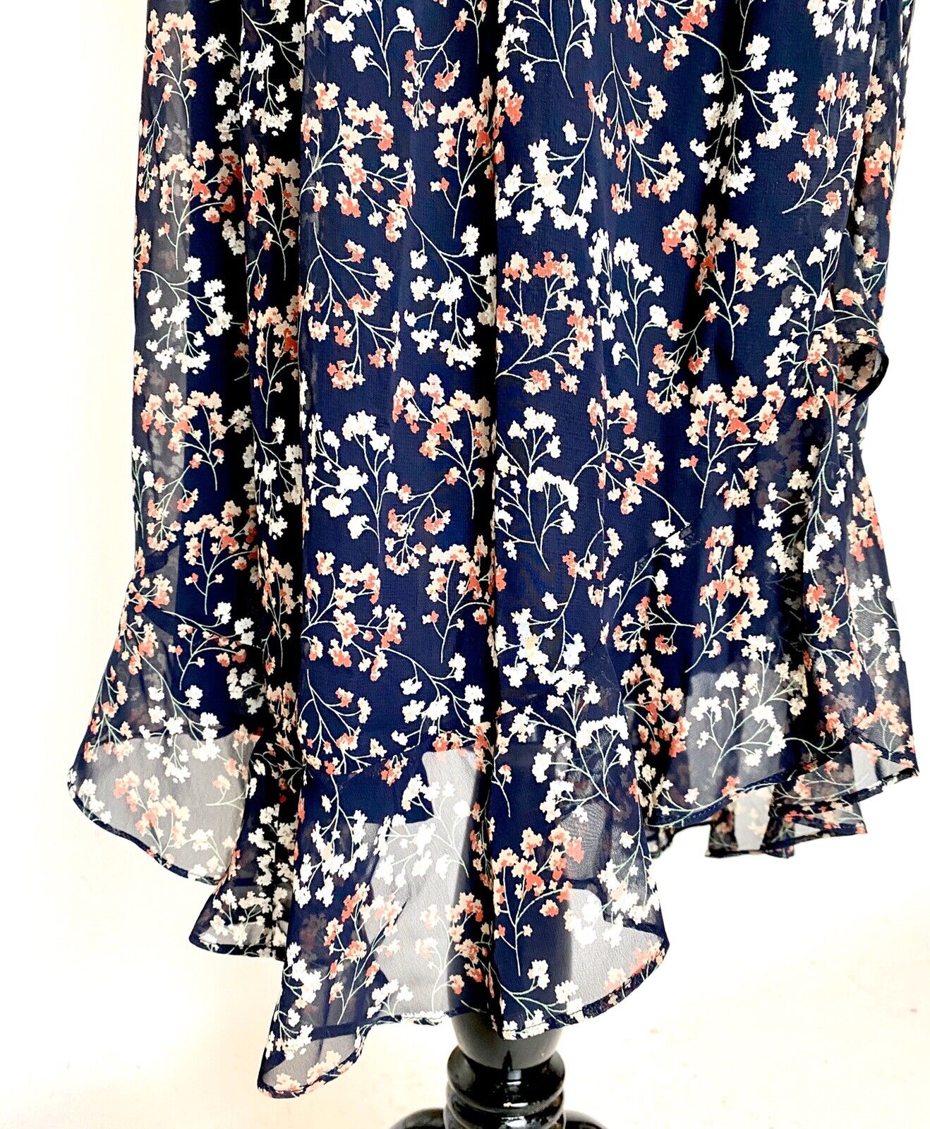 Aqua Floral Print Knee-Length Party Dress. Size S Retails $88 Price $34.NWT